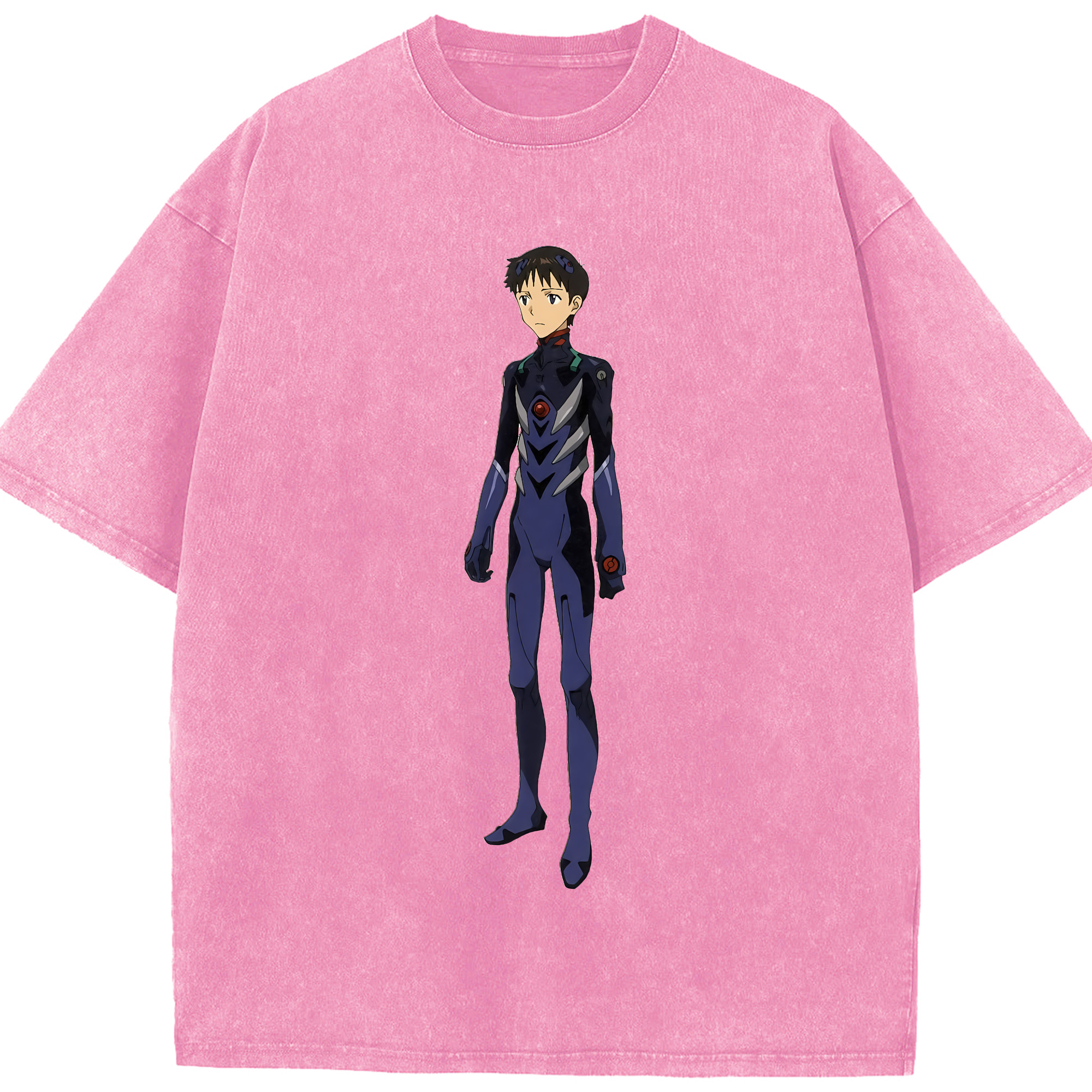 （画像用） EVA 新世紀エヴァンゲリオン 綿100% ヴィンテージ風 半袖Tシャツ（フロントプリント）